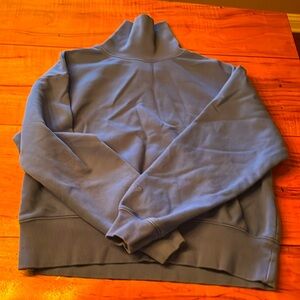 Calia by Carrie Underwood blue mock neck sweatshirt size small